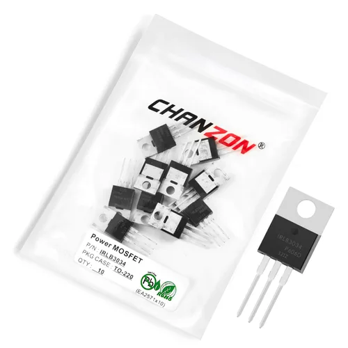 Vista 10 de Chanzon 2N60 TO-220AB NMOS MOS N-Channel Power MOSFET Transistor, alto voltaje y corriente nominal, (paquete de 10 unidades)
