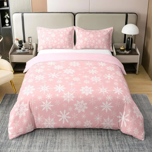 Vista 14 de Funda de edredón de Papá Noel 100% algodón, funda de edredón de ciervos de Navidad para niños y niñas, juego de ropa de cama de pingüinos de dibujos
