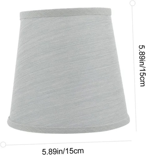 Vista 2 de DOITOOL Moderna lámpara de mesa accesorio bordado pantalla cubierta para pequeño tamaño blanco lámpara pantallas