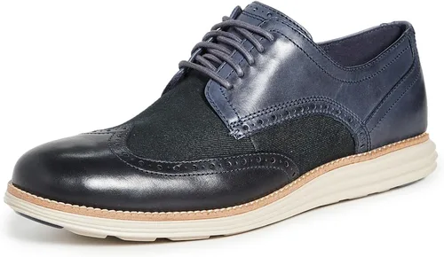 Vista 16 de Cole Haan Men's OriginalGrand Shortwing Oxford Negro Cuero/Blanco