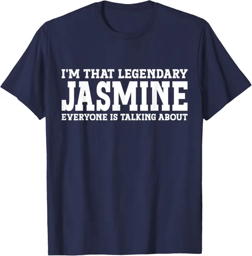 Vista 60 de Jasmine Personal Name - Camiseta divertida de jazmín para mujer y niña, Negro