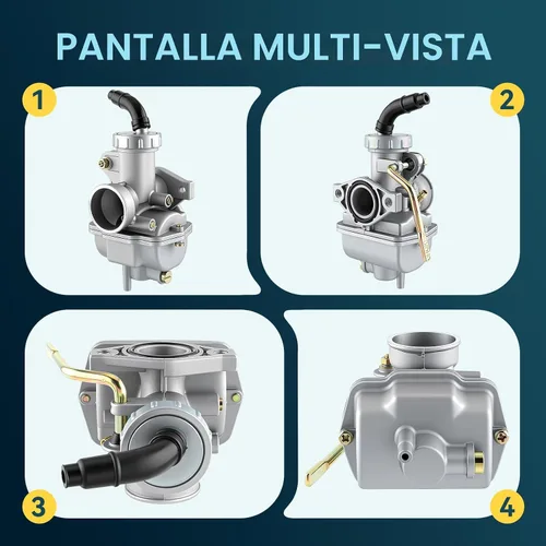 Vista 6 de AUTOKAY Carburador PZ20 49cc 70cc 90cc 100cc 110cc 125cc Coolster NST para ATV Quad chino de 4 tiempos SUNL TAOTAO JCL para Honda CRF50F XL75 CRF80F