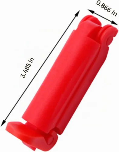 Vista 3 de 3 piezas de clip de hebilla para cinturón de seguridad de coche, cinturón de seguridad para asiento de bebé, clips antideslizantes (rojo 3 piezas)