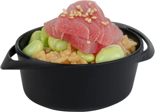 Vista 9 de Restaurantware Mini platos para servir de 3 onzas, 100 mini platos desechables para aperitivos, asas integradas, rectangulares, de plástico