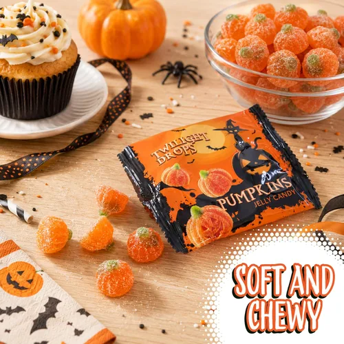Vista 3 de Caramelos de Halloween envueltos individualmente, caramelos de gelatina