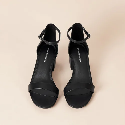 Vista 5 de Tienda Essentials Sandalias de tacón con dos correas para mujer