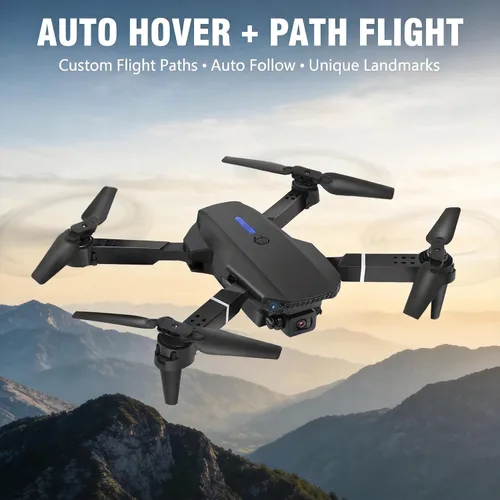Vista 2 de Drone con cámara 1080P HD, FPV Mini Drone plegable para adultos