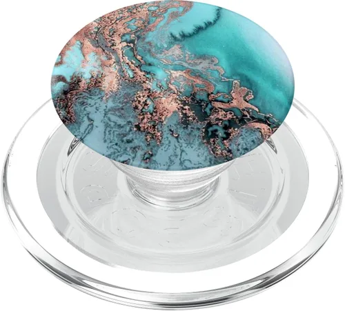 Vista 8 de Agarre y soporte PopSockets de acuarela de rosa verde azulado para teléfonos y tabletas