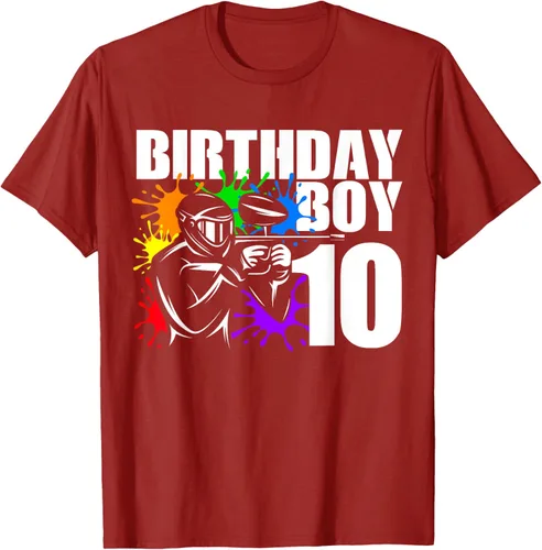 Vista 40 de Camiseta de 10 años de antigüedad, fiesta de cumpleaños para niños, Negro, S