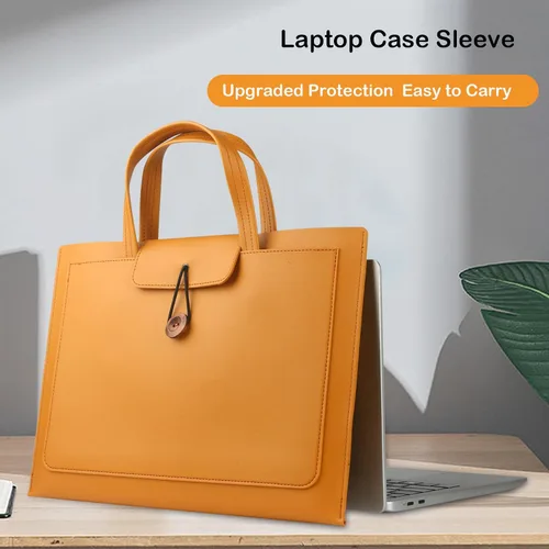Vista 8 de CREATOR - Funda para laptop de 13.3 a 14 pulgadas, color marrón