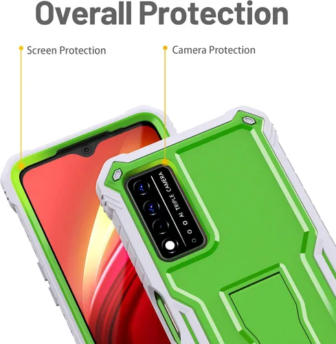 Vista 2 de FITO Funda para T-Mobile REVVL V Plus 5G, doble capa a prueba de golpes resistente para T-Mobile REVVL V Plus 5G teléfono con protector de pantalla