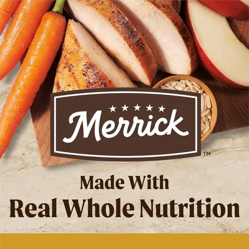 Vista 2 de Merrick Healthy Grains - Alimento seco prémium para perros adultos, croquetas saludables y naturales, receta de peso saludable, bolsa de 4.0 libras