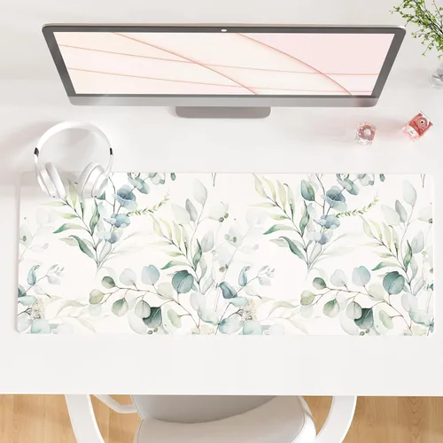 Vista 25 de Qiyi Alfombrilla de escritorio, grande, de mouse, vía láctea, decoración, piel sintética impermeable, protector para oficina, hogar, trabajo