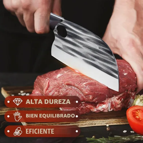 Vista 4 de Huusk Cuchillo de chef serbio con funda
