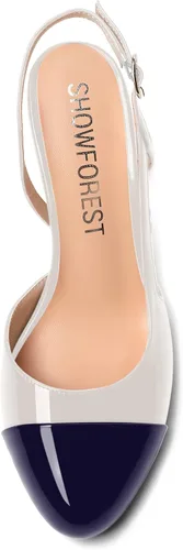 Vista 3 de Zapatos de tacón alto con hebilla de tacón alto y correa trasera sexy para mujer, diseño de club nocturno, 3.3 pulgadas