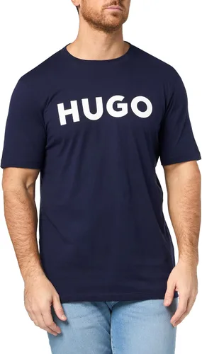 Vista 29 de Hugo Men's Print Logo Short Sleeve T-Shirt Blanco