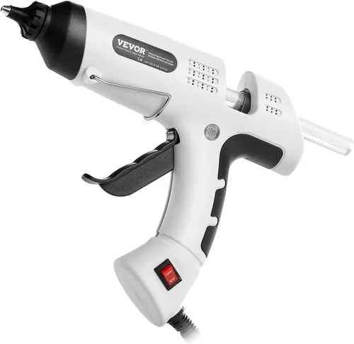 Vista 11 de VEVOR Pistola de pegamento caliente, 60/100 W de doble potencia, mini pistola de pegamento caliente con 20 barras de pegamento premium y bolsa