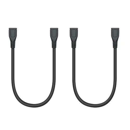 Vista 8 de Cable de extensión micro USB corto de 9 pulgadas, 90 grados de ángulo izquierdo y recto micro USB macho a hembra de 5 pines de datos de carga