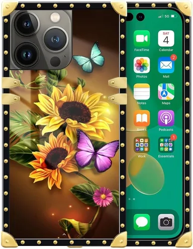 Vista 29 de DAIZAG Funda compatible con iPhone 14 Pro Max, funda de Angel Wings Girl para iPhone 14 Pro Max, decoración de metal de TPU suave a prueba de golpes