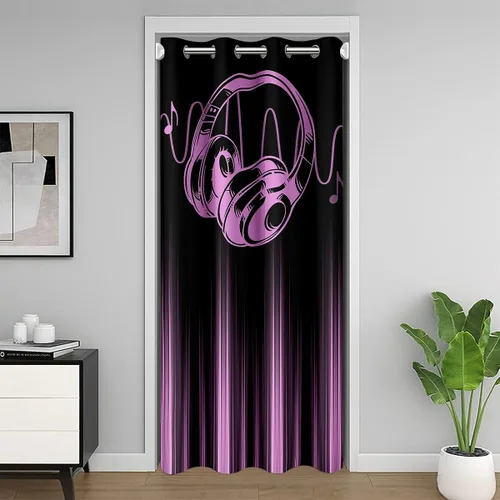 Vista 30 de Feelyou Math Equation - Cortina de puerta (1 panel, 34 x 80 pulgadas)