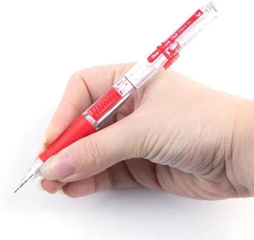 Vista 50 de Pentel QUICK CLICK - Portaminas mecánico (0.7mm), cuerpo verde, caja de 12 lápices (PD217D)