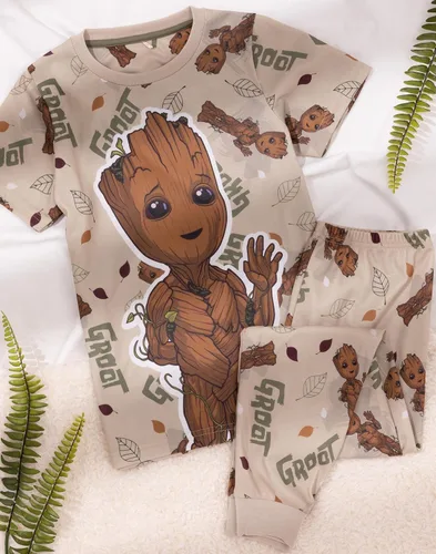 Vista 3 de Marvel I Am Groot - Pijama para niños y niñas, diseño de árbol
