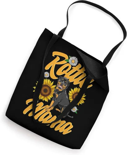 Vista 2 de Rottie Mama Rottweiler - Bolsa de mano para perro, mamá, cachorro, rescate, mamá, mascota y mujer