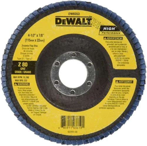 Vista 3 de DEWALT DW8380 Disco de aleta tipo 29 Hp de 6 pulgadas x 7/8 pulgadas 40G
