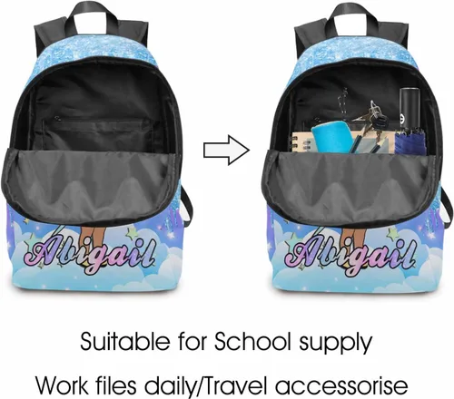 Vista 176 de Texto personalizado Elefante desgaste gafas mochila mochila mochila casual Daypack bolsa para mamá niñas, color86-4, Mochilas Daypack