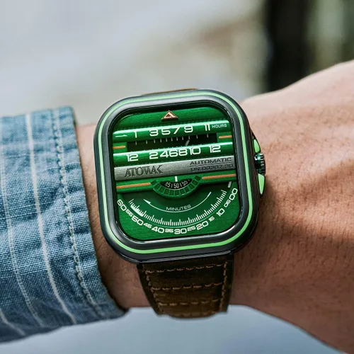 Vista 9 de Atowak Reloj automático para hombre, serie Windows Pro, diseño único, relojes deportivos mecánicos, regalo precioso para marido, novio, día