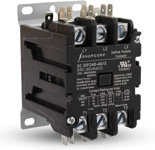 Vista 15 de Contactor magnético de propósito definido para carga de motor, HVAC, refrigeración y bomba de calor