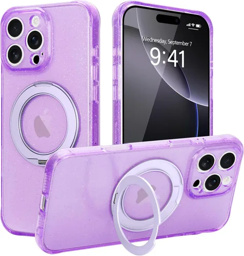 Vista 34 de Funda para iPhone 16 Pro Max, compatible con Magsafe, color negro