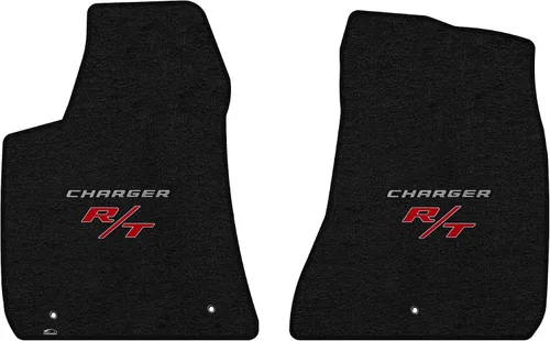 Vista 17 de Lloyd Mats Alfombrillas de piso de ajuste personalizado para Dodge Charger RWD 2011-2023 LogoMat Juego de 2 piezas Carbón 2PC Front Mats Charcoal