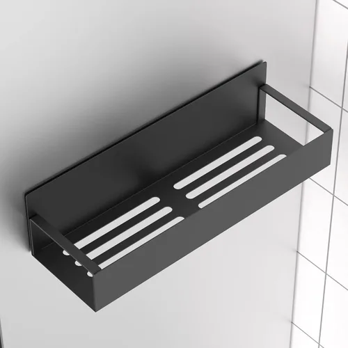 Vista 6 de HuggieGems Paquete de 6 organizadores magnéticos de almacenamiento de especias para refrigerador y horno, organizadores negros para nevera