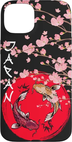 Vista 9 de koi Fish Ying yang,Japanese Flag Japan - Cherry Blossom Case for iPhone 17