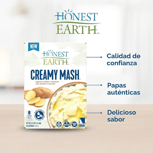 Vista 7 de Honest Earth® Puré cremoso de papas, 3.2 libras (paquete de 8)