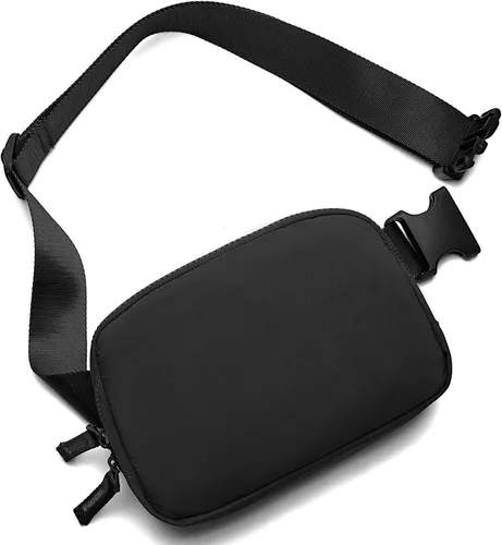Vista 8 de Riñonera para mujer, con cremallera bidireccional, riñonera de moda para todas partes con correa ajustable, regalos para adolescentes, niñas Beige