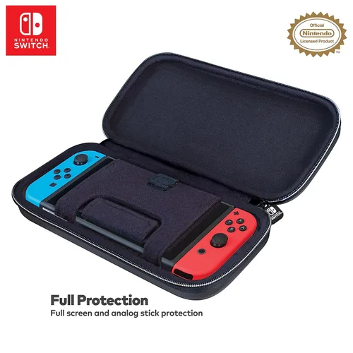Vista 5 de Game Traveler Nintendo Switch Deluxe OLED Case - Also for Switch & Switch Lite, White Ballistic Nylon, Viewing Stand & Bonus Game Cases, Deluxe