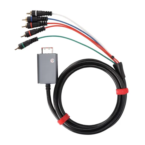 Vista 7 de Vbestlife Cable de componentes para Gamecube, componente de salida AV digital de doble blindaje 5RCA YPbPr Cable para Gamecube, 5.9ft 5.9ft