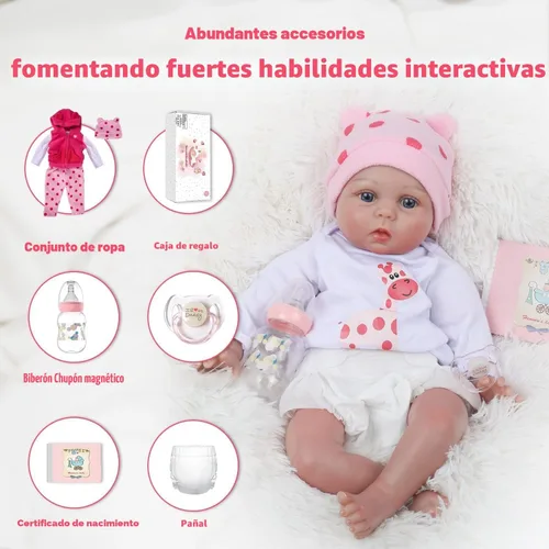 Vista 4 de CHAREX Muñecas Reborn de bebé - Muñecas de bebé recién nacidas realistas de 20 pulgadas, juguete para niños de 3 años en adelante