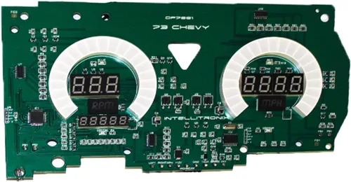 Vista 3 de Panel de medidor digital LED compatible con Chevy Truck 1973-87 (azul)