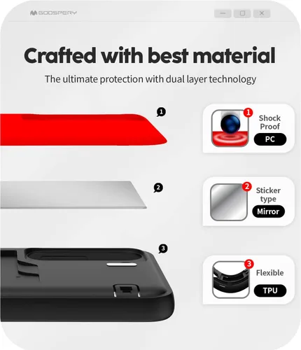 Vista 304 de GOOSPERY Parachoques magnético para puerta compatible con Galaxy S9 Plus, tarjetero tipo billetera con cierre automático por iman, funda protectora