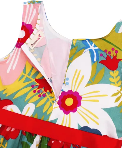 Vista 183 de Vestido de verano para niña, de algodón, con diseño floral