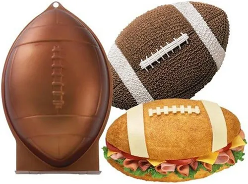 Vista 2 de Wilton First & Ten Football Game Night - Molde de aluminio para tartas
