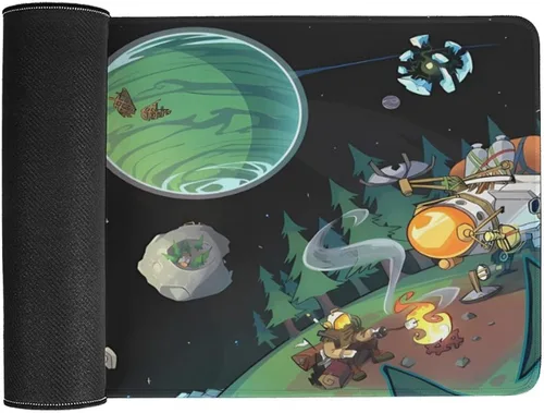 Vista 3 de Space Universe Outer Wilds - Alfombrilla de mouse para juegos, grande, extendida, para computadora, teclado y escritorio completo