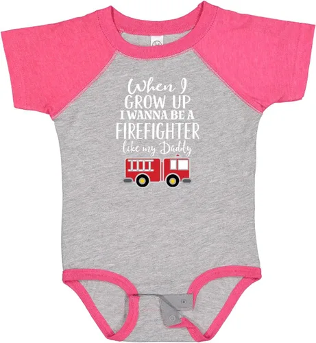 Vista 24 de inktastic Body de bebé Future Firefighter Like Daddy