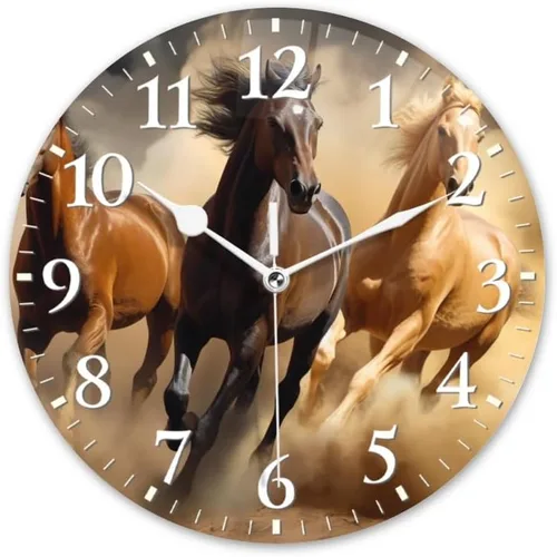 Vista 10 de Relojes de pared de cuarzo, silenciosos, funcionan con pilas, modernos relojes de pared decorativos para el hogar, dormitorio, flores de cerezo