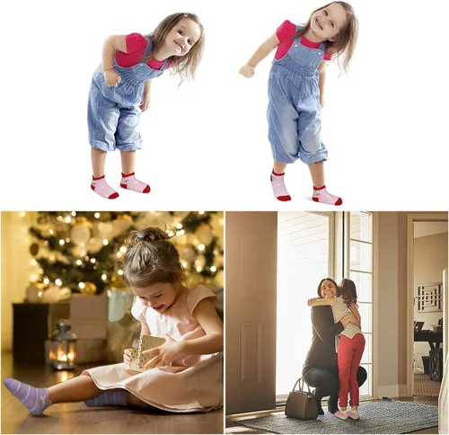 Vista 2 de 12 pares de calcetines antideslizantes para niños de 1-33-55-7 años