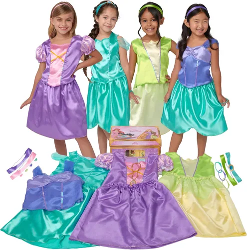Vista 10 de Disney Frozen Elsa & Anna Sisters Dress Up Trunk Nuevo 2025 [Exclusivo de Amazon]