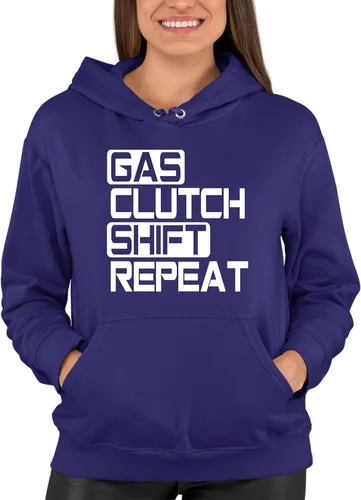 Vista 19 de Go All Out Sudadera con capucha Gas Clutch Shift Repeat para hombre y mujer